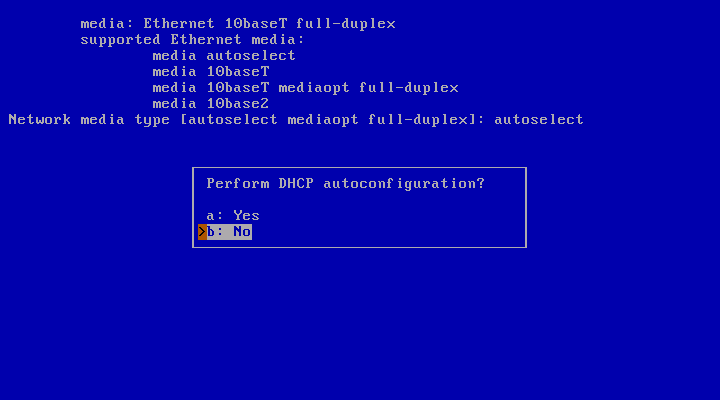 Using DHCP for network configuration